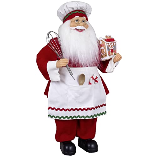 Christmas Paradise Stehender Weihnachtsmann Johann Konditor Rot Weiß Deko-Figur Nikolaus (45cm) von Christmas Paradise