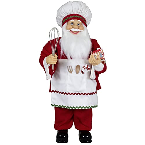 Christmas Paradise Stehender Weihnachtsmann Johann Konditor Rot Weiß Deko-Figur Nikolaus (60cm) von Christmas Paradise