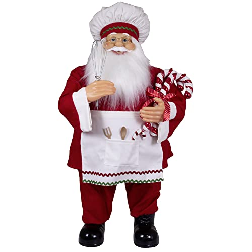 Christmas Paradise Stehender Weihnachtsmann Johann Konditor Rot Weiß Deko-Figur Nikolaus (80cm) von Christmas Paradise