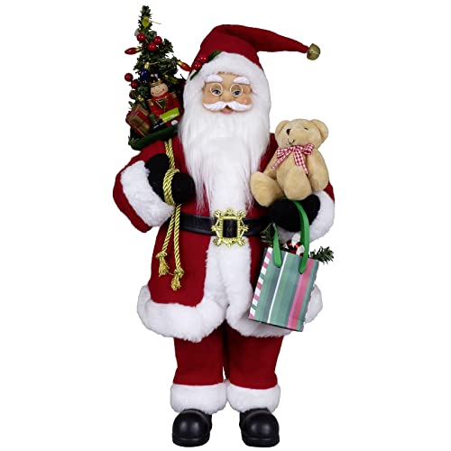 Christmas Paradise Stehender Weihnachtsmann Kjell Rot Deko-Figur Nikolaus (45cm) von Christmas Paradise
