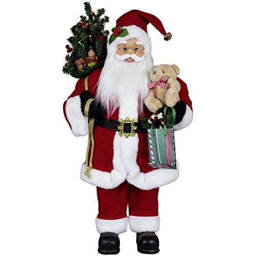 Christmas Paradise Stehender Weihnachtsmann Kjell Rot Deko-Figur Nikolaus (60cm) von Christmas Paradise
