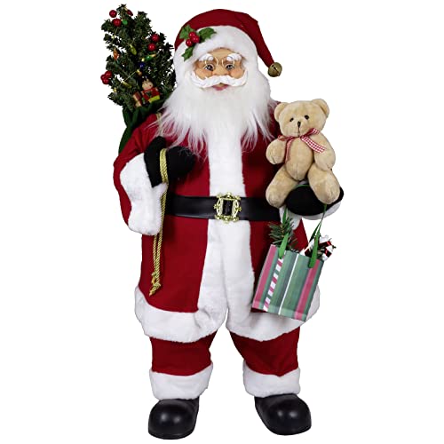 Christmas Paradise Stehender Weihnachtsmann Kjell Rot Deko-Figur Nikolaus (80cm) von Christmas Paradise