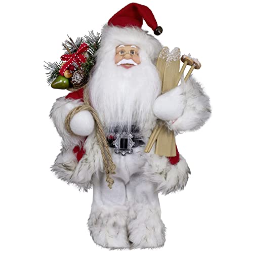 Christmas Paradise Stehender Weihnachtsmann Morten Rot Weiß Deko-Figur Nikolaus (30cm) von Christmas Paradise