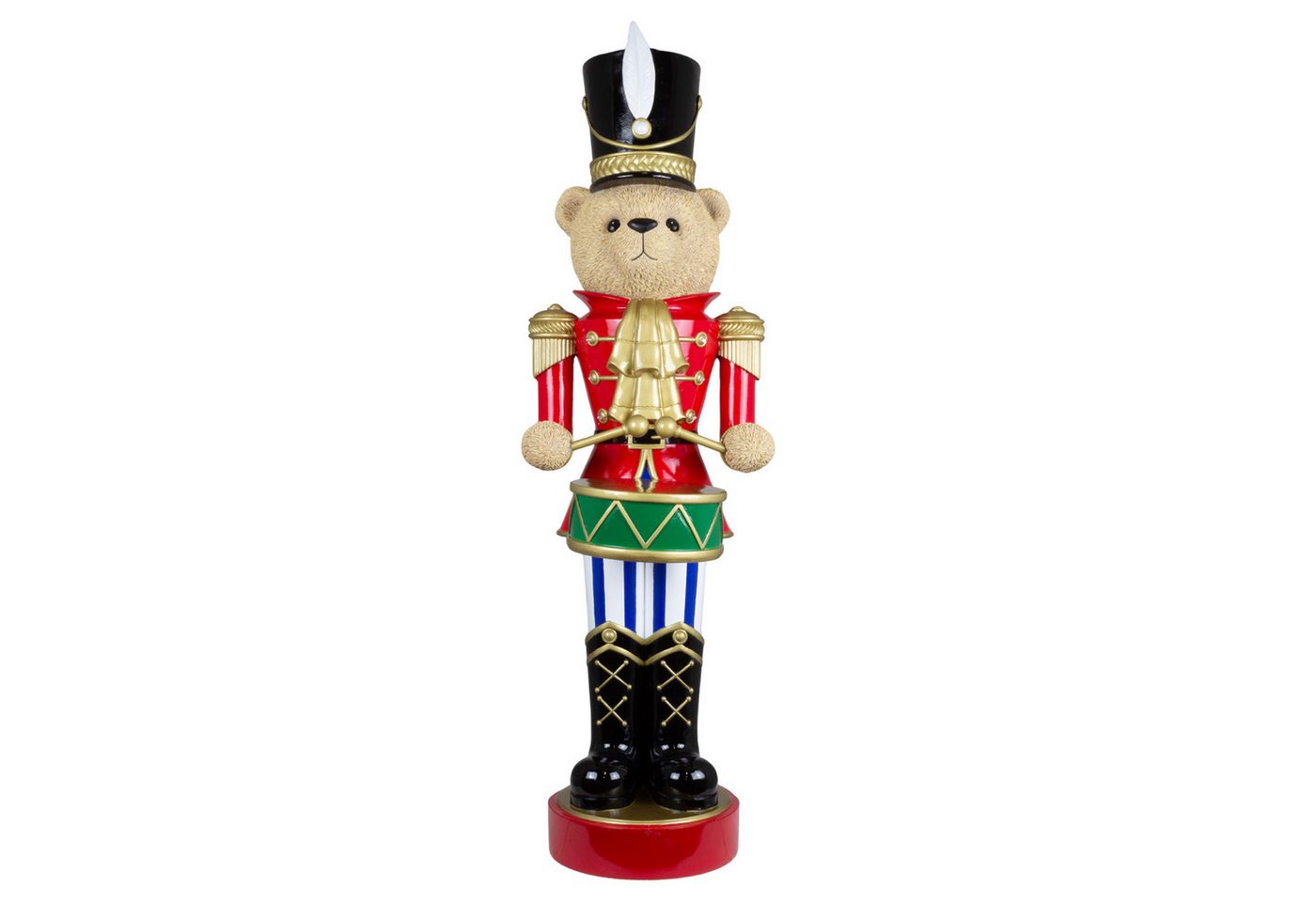 Christmas Paradise Weihnachtsfigur XL Nussknacker Bär (92 cm, 1 St., aus Polyresin), in Soldatenuniform von Christmas Paradise