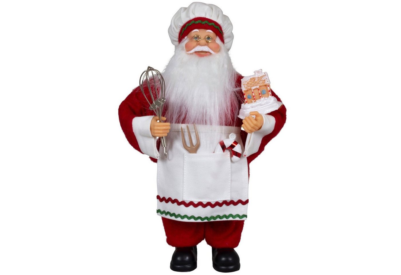 Christmas Paradise Weihnachtsmann Konditor" Johann, 4 Größen (30-80cm) (Deko Figur, 1 St), rot-weiß, Kochmütze" von Christmas Paradise