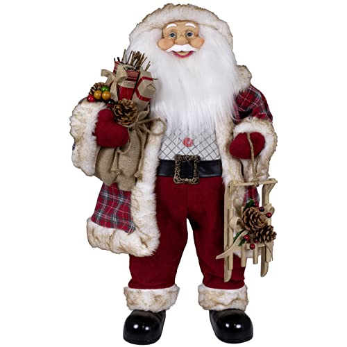 Christmas Paradise stehender Weihnachtsmann Oscar rot Dekofigur XL (80cm) von Christmas Paradise