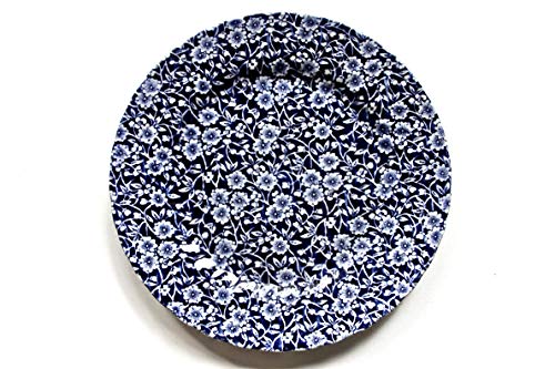 Churchill China Royal Wessex Victorian Calico Speiseteller, 25 cm, Blau / Weiß von Christmas @ Thumpers