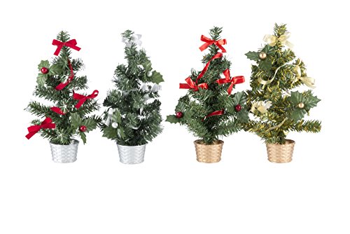 Christmas Gifts 49177 Weihnachtsbaum, dekoriert, 20 cm, 4 Stück Christmas Gifts 49177 Weihnachtsbaum, dekoriert, 20 cm, 4 Stück von Christmas Gifts