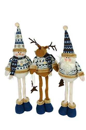 Christmas Gifts 98483 Figur zur Dekoration, 3 Stück, blau, 55 cm Christmas Gifts 98483 Figur zur Dekoration, 3 Stück, blau, 55 cm von Christmas Gifts
