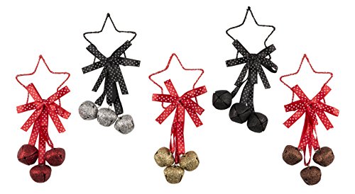 Christmas Gifts 98814 Weihnachtsstern mit Glöckchen, 5 Stück, 18 cm, 4-teilig Christmas Gifts 98814 Weihnachtsstern mit Glöckchen, 5 Stück, 18 cm, 4-teilig von Christmas Gifts
