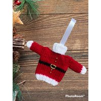 Handgefertigte Gestrickte Santa Jumper Kugel Weihnachtsbaum Dekoration von ChristmasCreationz