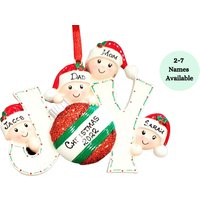 Personalisierte Familie Weihnachtsornament Handgemachte Elfendekoration von ChristmasKeepsake