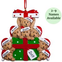 Handgefertigte Personalisierte Familie Weihnachtsverzierung, Individuelle Namen Handgefertigte Personalisierte Familie Weihnachtsverzierung, Individuelle Namen von ChristmasKeepsake