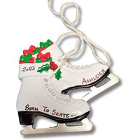 Personalisierte Schlittschuhlaufen Schuhverzierung, Handgemachtes Weihnachtsgeschenk Personalisierte Schlittschuhlaufen Schuhverzierung, Handgemachtes Weihnachtsgeschenk von ChristmasKeepsake