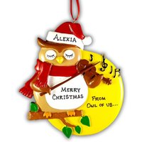 Personalisierte Weihnachtsverzierung Eule, Die Geigenmusik Spielt Personalisiertes Geschenk Weihnachtsbaum Angepasste Name Verzierung Familie Kinder Personalisierte Weihnachtsverzierung Eule, Die Geigenmusik Spielt Personalisiertes Geschenk Weihnachtsbaum Angepasste Name Verzierung Familie Kinder von ChristmasKeepsake