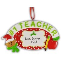 Personalisierte Weihnachtsverzierung Weihnachtsgeschenk Für Lehrer Handgefertigtes Mit Namen Verzierung Geschenk Personalisierte Weihnachtsverzierung Weihnachtsgeschenk Für Lehrer Handgefertigtes Mit Namen Verzierung Geschenk von ChristmasKeepsake