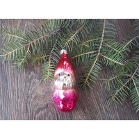 Gnome Weihnachten Glasschmuck, Vintage Weihnachten, Retro 1960Er Jahre Weihnachtsdekoration, Antike Weihnachtsschmuck von ChristmasboxStore