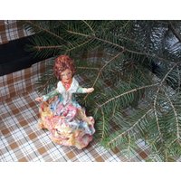 Mädchen Weihnachtsbaum Dekorationen Ornament Retro Gesponnen Baumwolle Weihnachtsschmuck, Vintage Weihnachten, Retro Antike Weihnachtsschmuck von ChristmasboxStore