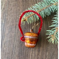 Selten Antiker Glasbaumschmuck, Deutsches Glas 1930Er Jahre Christbaumschmuck, Vintage Weihnachten, Retro Weihnachtsdekoration von ChristmasboxStore