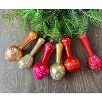 Set Von 6 Christbaumschmuck, Vintage Weihnachten, Retro 1970Er Jahre Weihnachtsdekoration, Antiker Weihnachtsschmuck von ChristmasboxStore