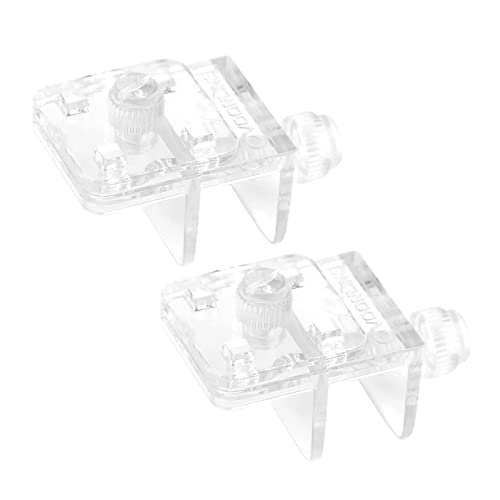 Christol 2 Stück Aquarium Netzhalter Klemme Anti Sprung Netz Montageclip multifunktionale transparente Acryl Klemmen von Christol