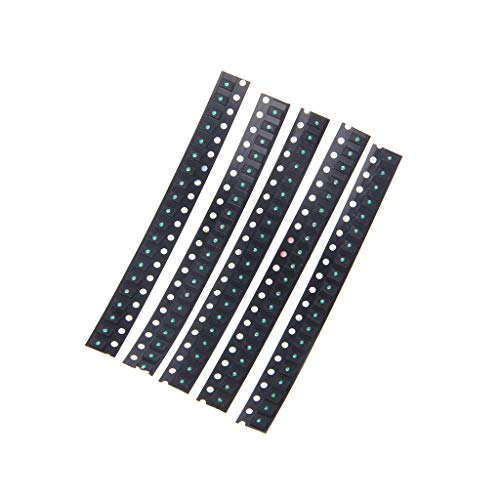 Christol SMD Leuchtröhren Paket 100 Stück 5 Farben 1206 SMD LED Licht Rot Weiß Grün Blau Gelb Sortimentsset von Christol