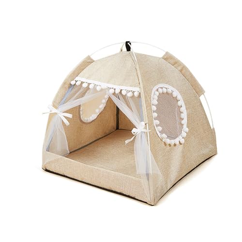 Christol Tragbares Zelt für Hunde und Katzen leichtes Tipi für Haustiere im Freien zum Ausruhen Mehrfarbig mückensicheres Haustierzelt von Christol