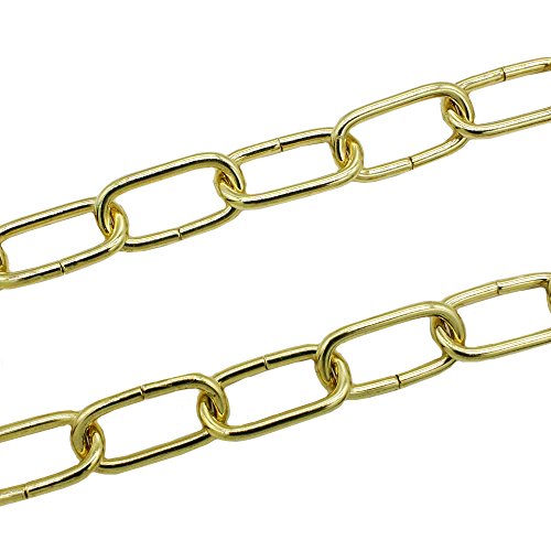 1,5m Eisenkette Gold ø 2mm Glatt Zierkette Rundstahlkette Rundgliederkette Ringkette vermessing von Christoph Palme Leuchten