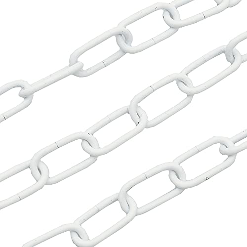 1,5m Eisenkette Weiß ø 2mm Glatt Zierkette Rundstahlkette Rundgliederkette Ringkette lackiert von Christoph Palme Leuchten