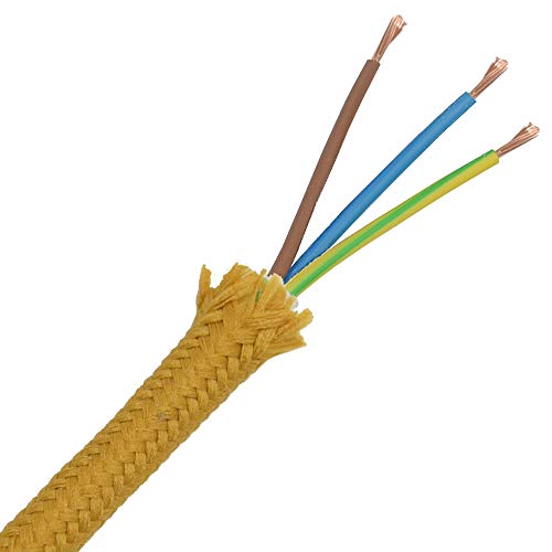 10m Baumwollkabel Gold 3x0,75mm² 3G hochwertiges Stoffkabel Textilkabel Kabel umsponnen 10m Baumwollkabel Gold 3x0,75mm² 3G hochwertiges Stoffkabel Textilkabel Kabel umsponnen von Christoph Palme Leuchten