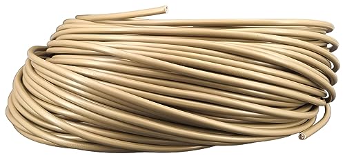 10m Kabel 2x0,75 mm² Rund 2G H03VV-F Ø5mm Schlauchleitung PVC Stromkabel (Gold) von Christoph Palme Leuchten