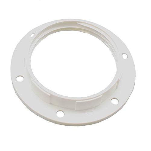 10x E27 Schraubring Weiß Kunststoff Gewindering für Lampen-Fassung Ring für Lampen-Schirm oder Glas-Elemente von Christoph Palme Leuchten