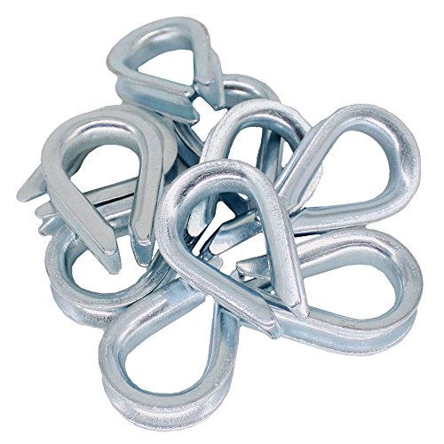 10x Kausche 4mm DIN 6899 Form B Stahl verzinkt Drahtseil-Zubehör Stahlseil Tauwerk Metall Kausch Seil-Öse Seilkausche 10x Kausche 4mm DIN 6899 Form B Stahl verzinkt Drahtseil-Zubehör Stahlseil Tauwerk Metall Kausch Seil-Öse Seilkausche von Christoph Palme Leuchten