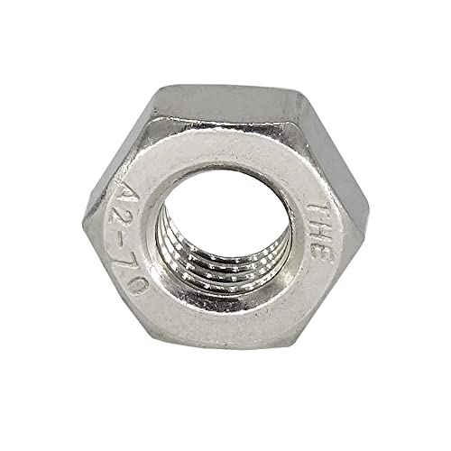 20x Edelstahl Sechskantmutter M10x1, Feingewinde DIN 934, V2A Rostfrei, ISO DIN 13-5, 17 mm Schlüsselweite von Christoph Palme Leuchten