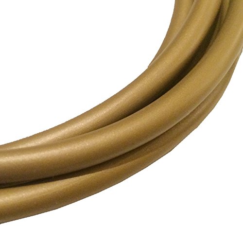 2m Zuleitung Gold H03VV-F 3 x 0,75qmm PVC isolierte Schlauch-Leitung 3G Leuchtenkabel Lampenkabel Kabel Stromkabel von Christoph Palme Leuchten