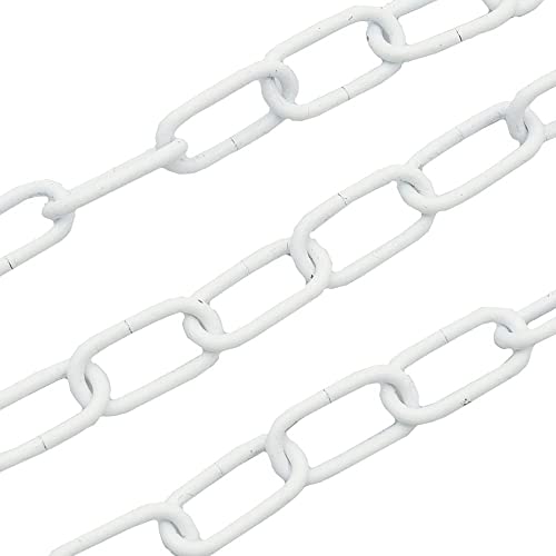 3m Eisenkette Weiß ø 2mm Glatt Zierkette Rundstahlkette Rundgliederkette Ringkette lackiert von Christoph Palme Leuchten