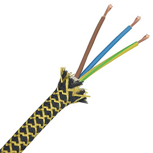 3m Stoffkabel Schwarz/Gold Barock 3x0,75qmm 3G Textilkabel Lampenkabel Leuchtenkabel Kabel Stromkabel umsponnen 3m Stoffkabel Schwarz/Gold Barock 3x0,75qmm 3G Textilkabel Lampenkabel Leuchtenkabel Kabel Stromkabel umsponnen von Christoph Palme Leuchten