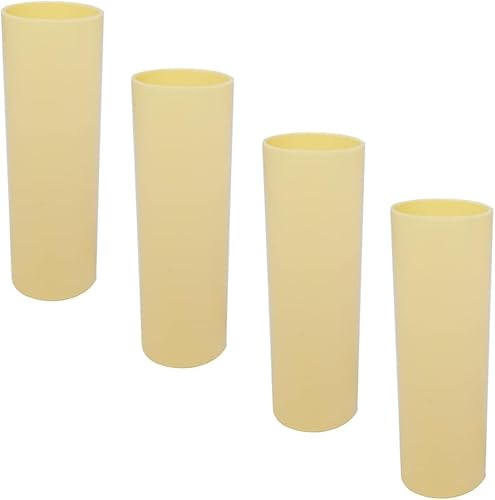 4x E14 Kerzenhülse Creme Glatt Elfenbein Innendurchmesser ø24mm für Kronleuchter Lüster Maria Theresia Kerzentülle (100mm) von Christoph Palme Leuchten