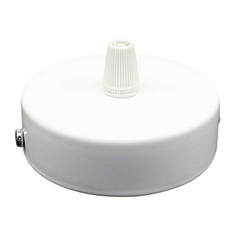 Anschlussdose Weiß Metall im Set mit Zubehör ø 80x25mm Verteilerbaldachin Aufputzdose Verteilerdose mit Zugentlastung Decken-Baldachin für Pendel-Lampen und Hänge-Leuchten Anschlussdose Weiß Metall im Set mit Zubehör ø 80x25mm Verteilerbaldachin Aufputzdose Verteilerdose mit Zugentlastung Decken-Baldachin für Pendel-Lampen und Hänge-Leuchten von Christoph Palme Leuchten
