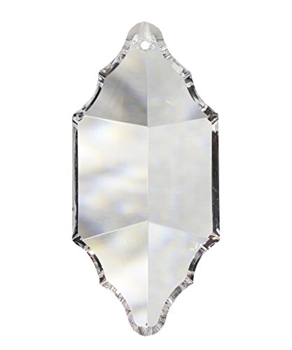 2X Kristall Sonnenfänger Raute 63mm | Hochwertiges 30% PbO Hochbleikristall für Kronleuchter, Lüster und Fensterschmuck | Regenbogenfarben von Christoph Palme Leuchten