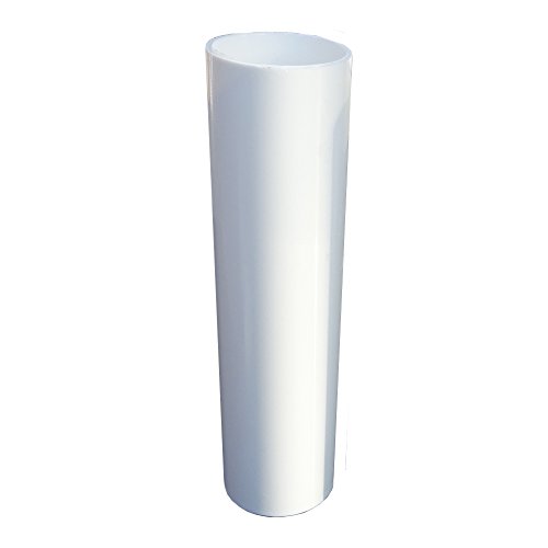 E14 Kerzenhülse 3 Stück L. 100mm ø24mm Innen glatt Kunststoff Weiß für Kerzenfassung Kronleuchter Lüster Kerzenhülle Fassungshülse von Christoph Palme Leuchten