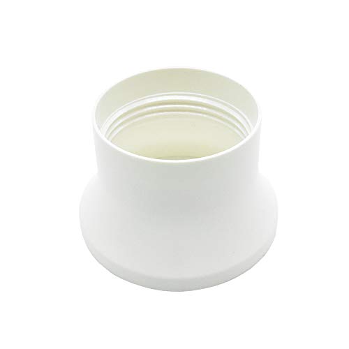 Hoher Schraubring E27 Kunststoff Weiß Ø 57,5mm H. 37mm – Gewindering für Lampen-Fassung, Lampenschirm oder Glas-Elemente von Christoph Palme Leuchten