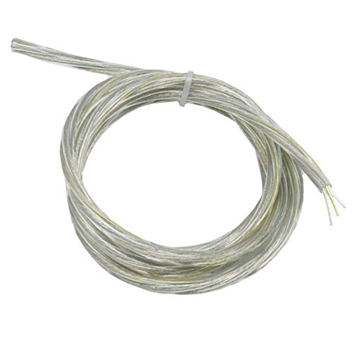 Kabel 3 x 0,75mm² transparent 10 Meter PVC/PVC isolierte Leitung gedrehte Adern Leuchtenkabel Lampenkabel Strom-Kabel 3G von Christoph Palme Leuchten