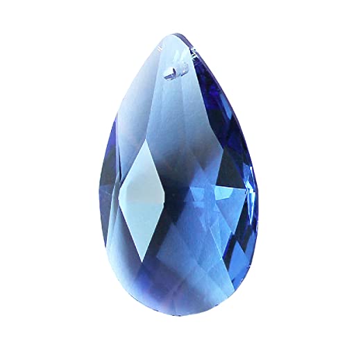 Kristall Sonnenfänger Raute 38mm Kristallglas Sun Catcher zum aufhängen (Blau) von Christoph Palme Leuchten