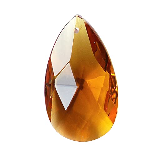 Kristall Sonnenfänger Raute 38mm Kristallglas Sun Catcher zum aufhängen (Topaz) von Christoph Palme Leuchten