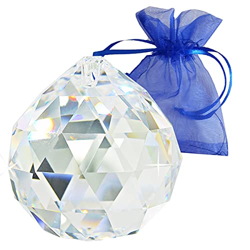 Kristallglaskugel 50mm mit Geschenkbeutel Bleikristall Regenbogenkristall Sonnenfänger Fensterschmuck Feng Shui Kristallglas Hochbleikristall Kristallglaskugel 50mm mit Geschenkbeutel Bleikristall Regenbogenkristall Sonnenfänger Fensterschmuck Feng Shui Kristallglas Hochbleikristall von Christoph Palme Leuchten
