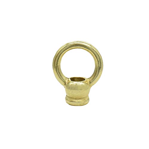 Leuchtenaufhänger M10x1 Ringnippel Messing poliert Ø 30 mm mit Durchgangsgewinde Aufhänger Ringaufhänger von Christoph Palme Leuchten