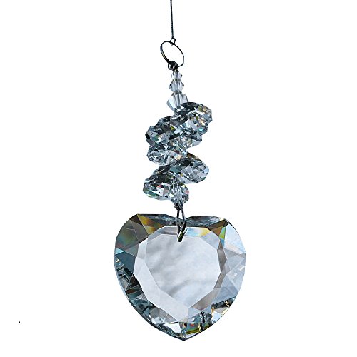 Suncatcher Kristall Fensterdeko Herz mit klaren Kristallsteinen Feng Shui Sonnenkristall Fensterschmuck Sonnenfänger Mobile Länge ca. 50cm zum aufhängen Muttertagsgeschenk Kristallglas in Herzform Suncatcher Kristall Fensterdeko Herz mit klaren Kristallsteinen Feng Shui Sonnenkristall Fensterschmuck Sonnenfänger Mobile Länge ca. 50cm zum aufhängen Muttertagsgeschenk Kristallglas in Herzform von Christoph Palme Leuchten