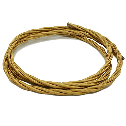 Textilkabel Gold gedreht/gedrillt Länge 3 Meter 3-adrig Stoff-Kabel Lampenkabel Leuchten-Kabel Rundkabel Stromkabel umsponnen Textilkabel Gold gedreht/gedrillt Länge 3 Meter 3-adrig Stoff-Kabel Lampenkabel Leuchten-Kabel Rundkabel Stromkabel umsponnen von Christoph Palme Leuchten