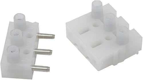 3er Set Steckverbinder 3-polig - Steiger- und Buchsenleiste - für Kabel mit 0,5-2,5 mm² - bis zu 400 Volt belastbar Steckverbindung von Christoph Palme